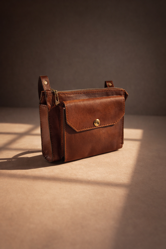 کیف دوشی چرم زنانه دخترانه مدل آرتیس